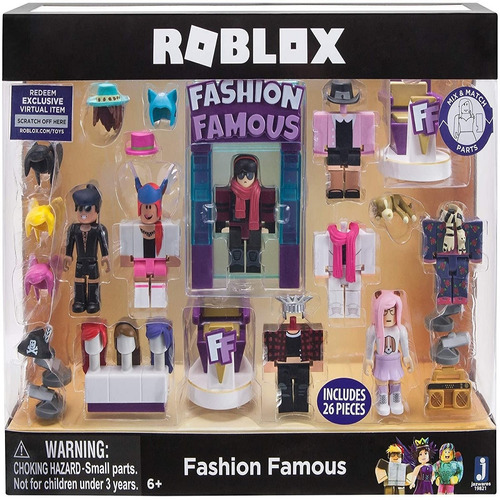 Brinquedo Roblox Fashion Famous 26 Peças Jazwares 19821